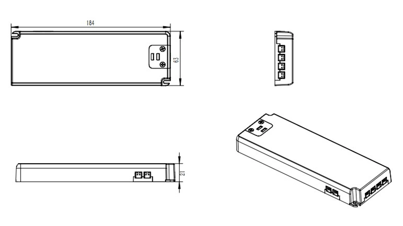 Factory Custom Input 90-265V AC to DC Power Supply