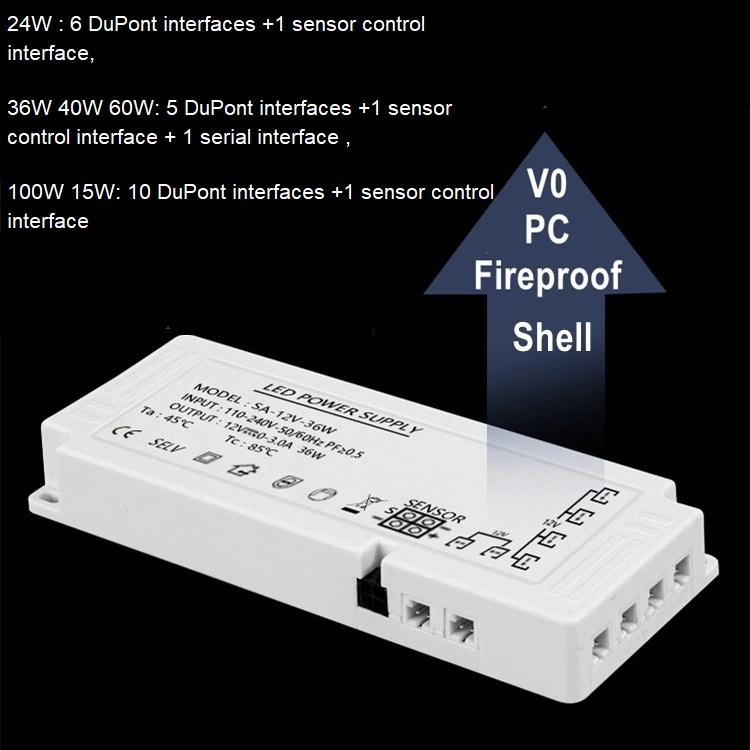 Cabinet Light Strip 24V Motion Sensor Power Supply for LED TV